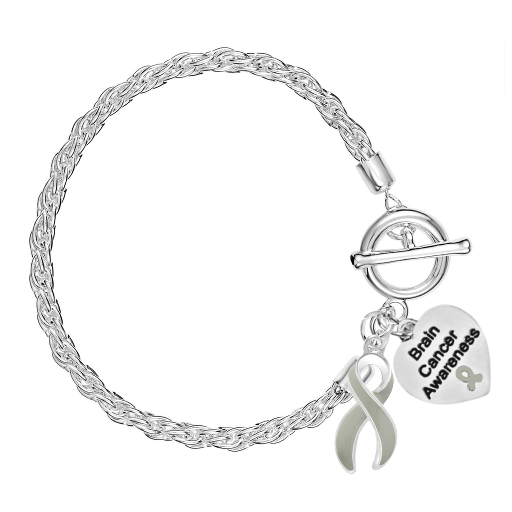 Brain Cancer Awareness Gray Ribbon Rope Bracelets The Awareness Company