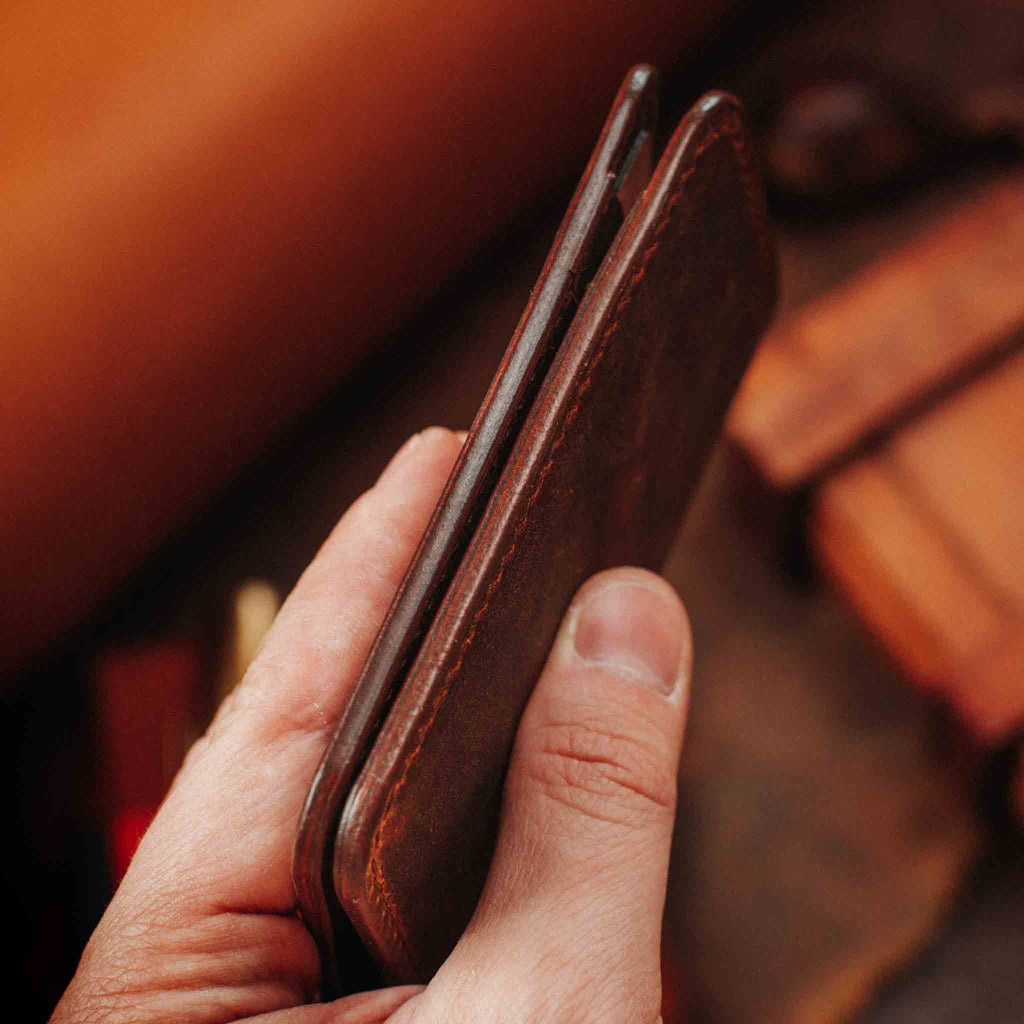 Slim Bifold Wallet - Buccaneer | Minimalist Card Holder | Handcrafted EDC Pirate Goods
