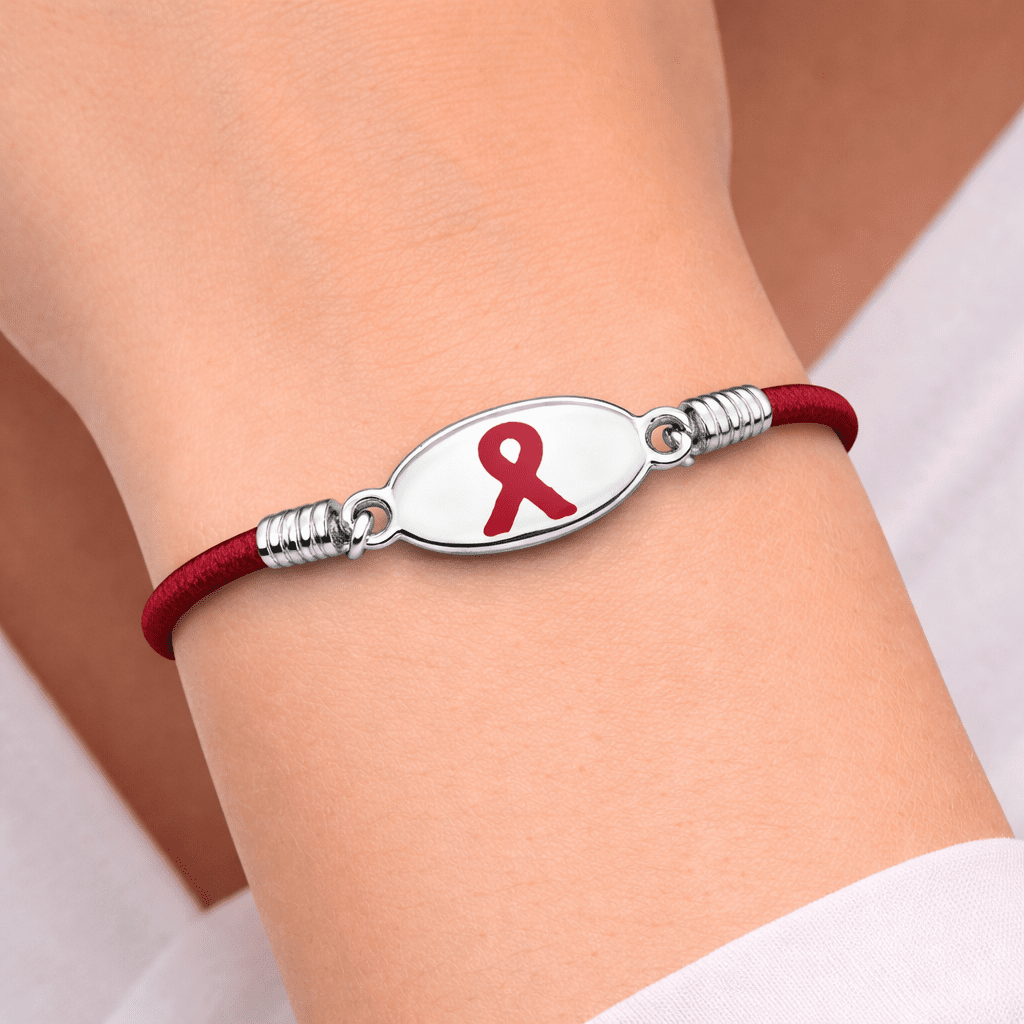 Burgundy Ribbon Stretch Bracelets The Awareness Company