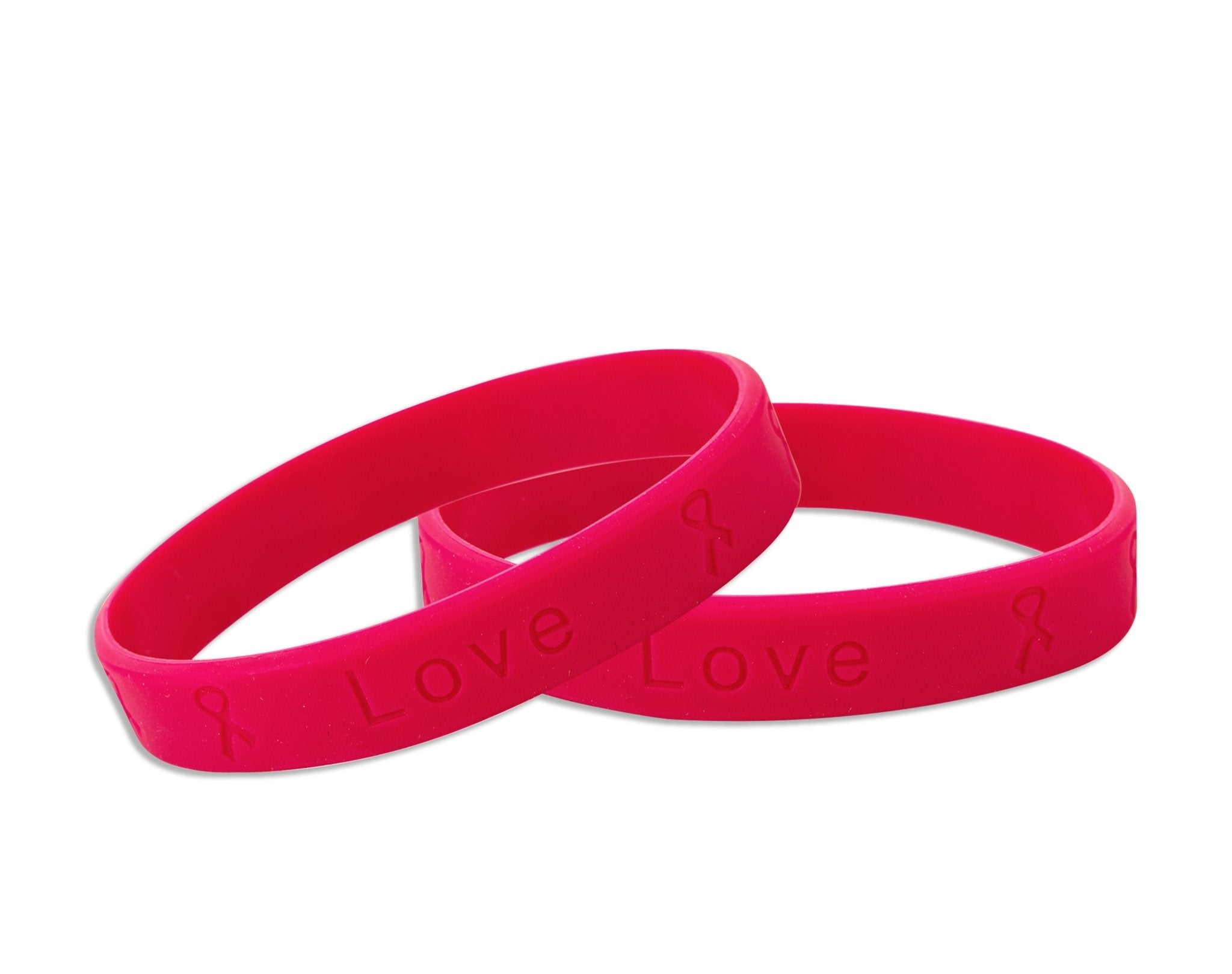 Burgundy Silicone Bracelets The Awareness Company