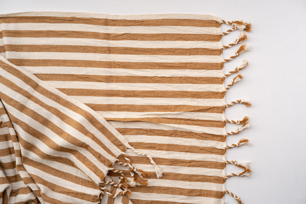 Girit Biscotto Cotton Linen Towel Eastern Woven