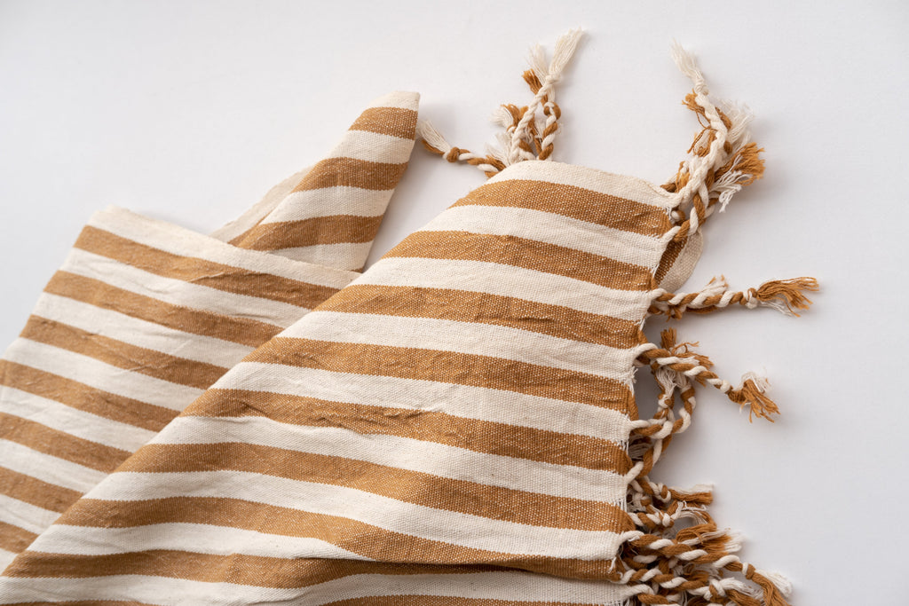 Girit Biscotto Cotton Linen Towel Eastern Woven