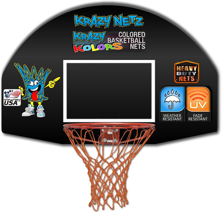 Krazy Netz Heavy Duty Burnt Orange Basketball Rim Net Krazy Netz & Patchez