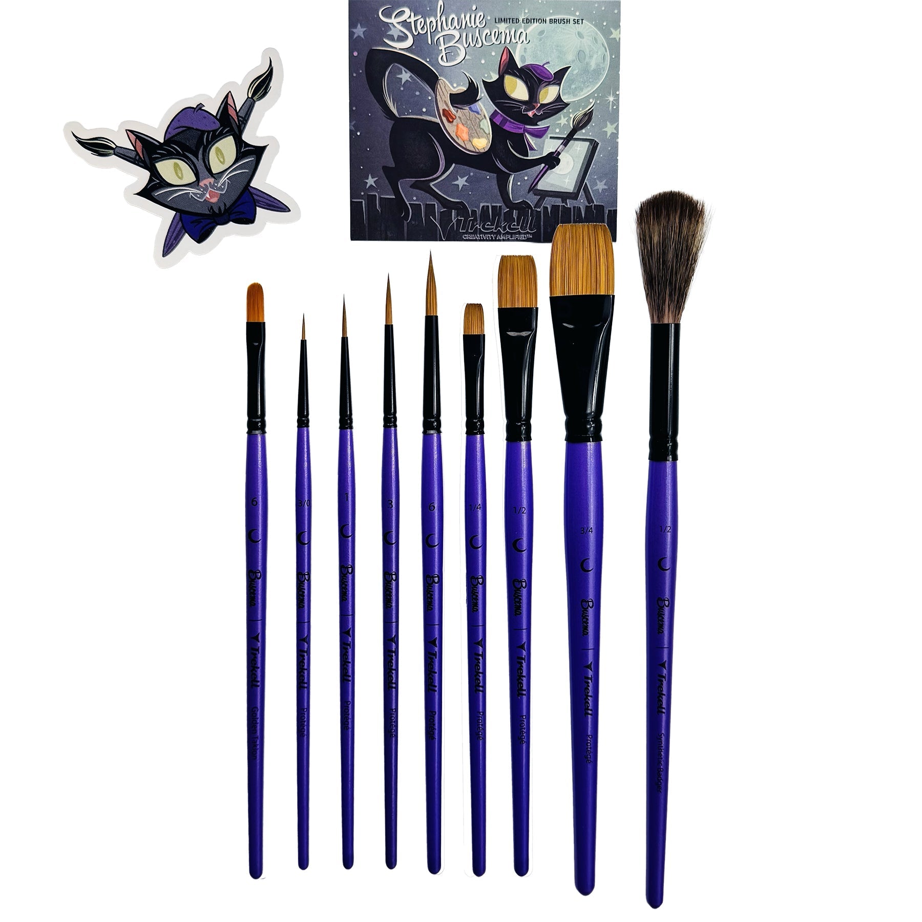 Stephanie Buscema x Trekell Limited Edition Brush Set Trekell Art Supplies