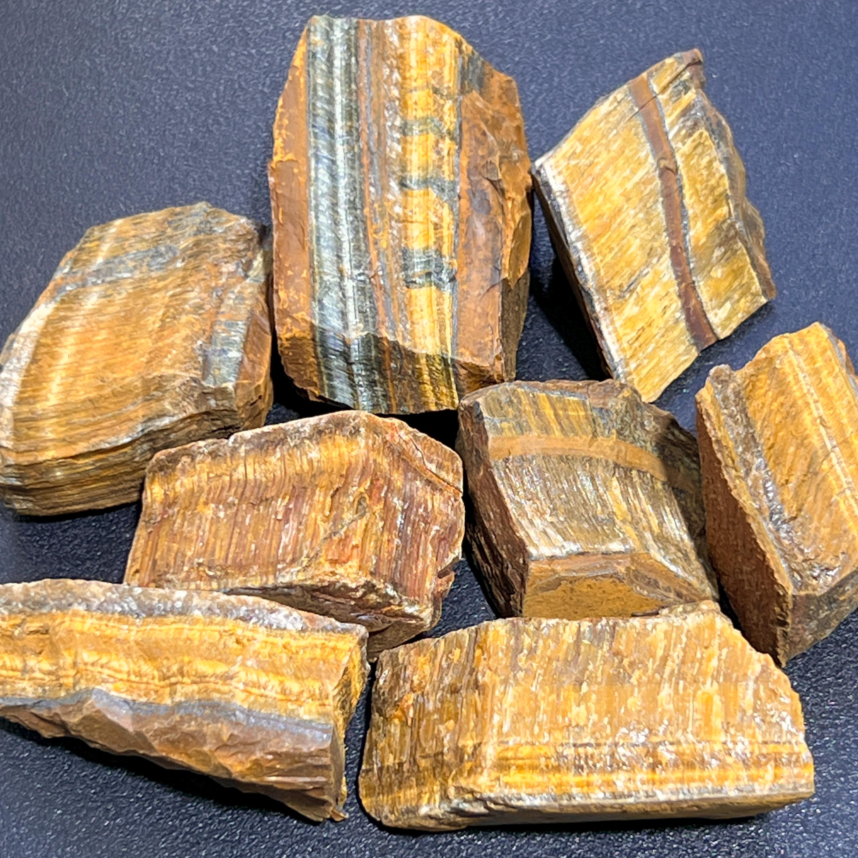 Golden Tigers Eye Rough Raw Stones (By The Piece or Pound) Wholesale Amazing Crystals