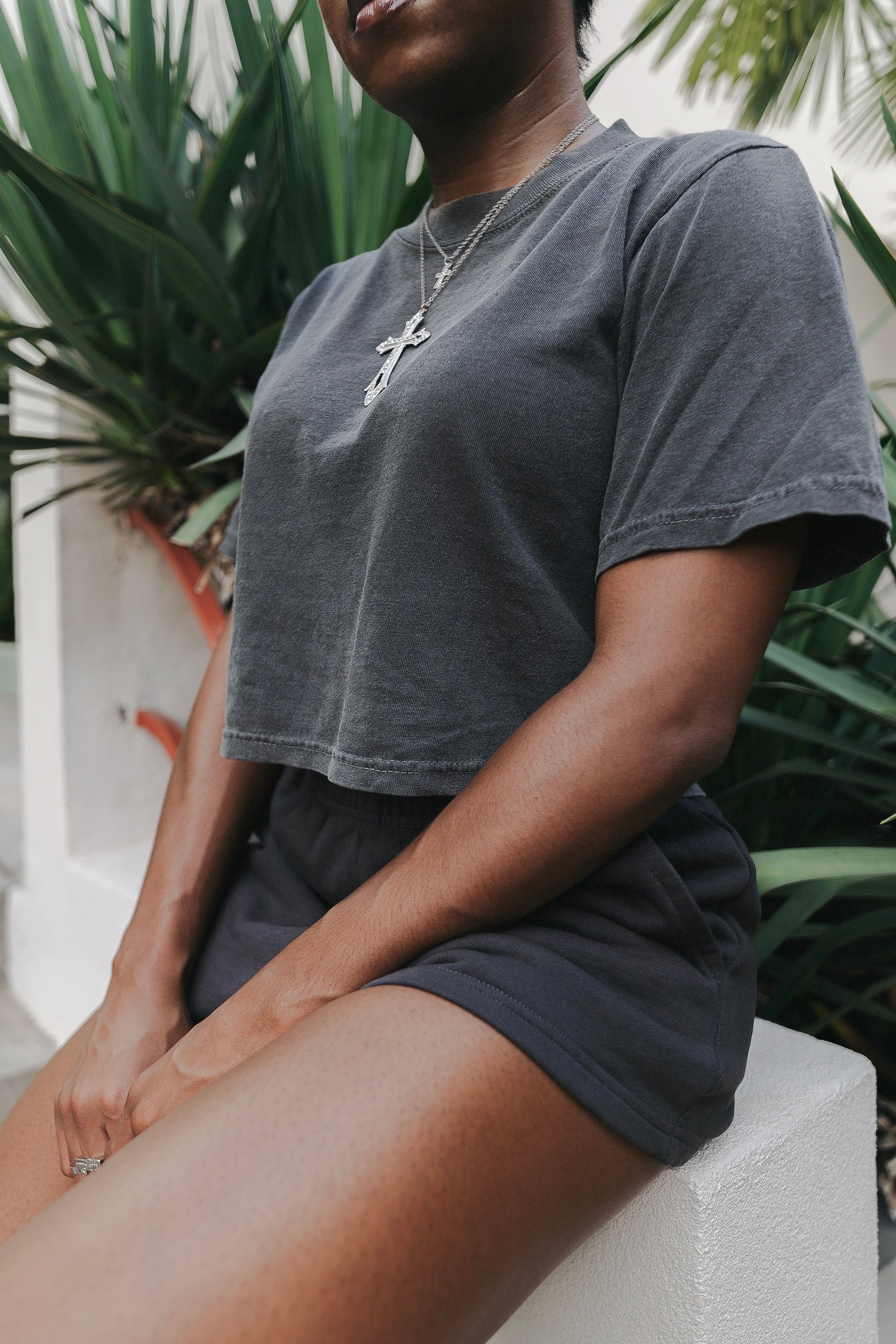 Shaka Wear Womens Garment Dye Crop Top Superline