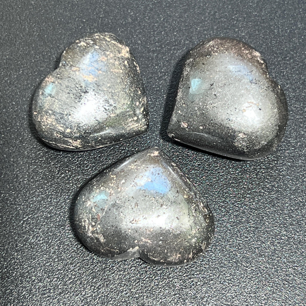 Hematite Puffy Heart Polished Carving Amazing Crystals