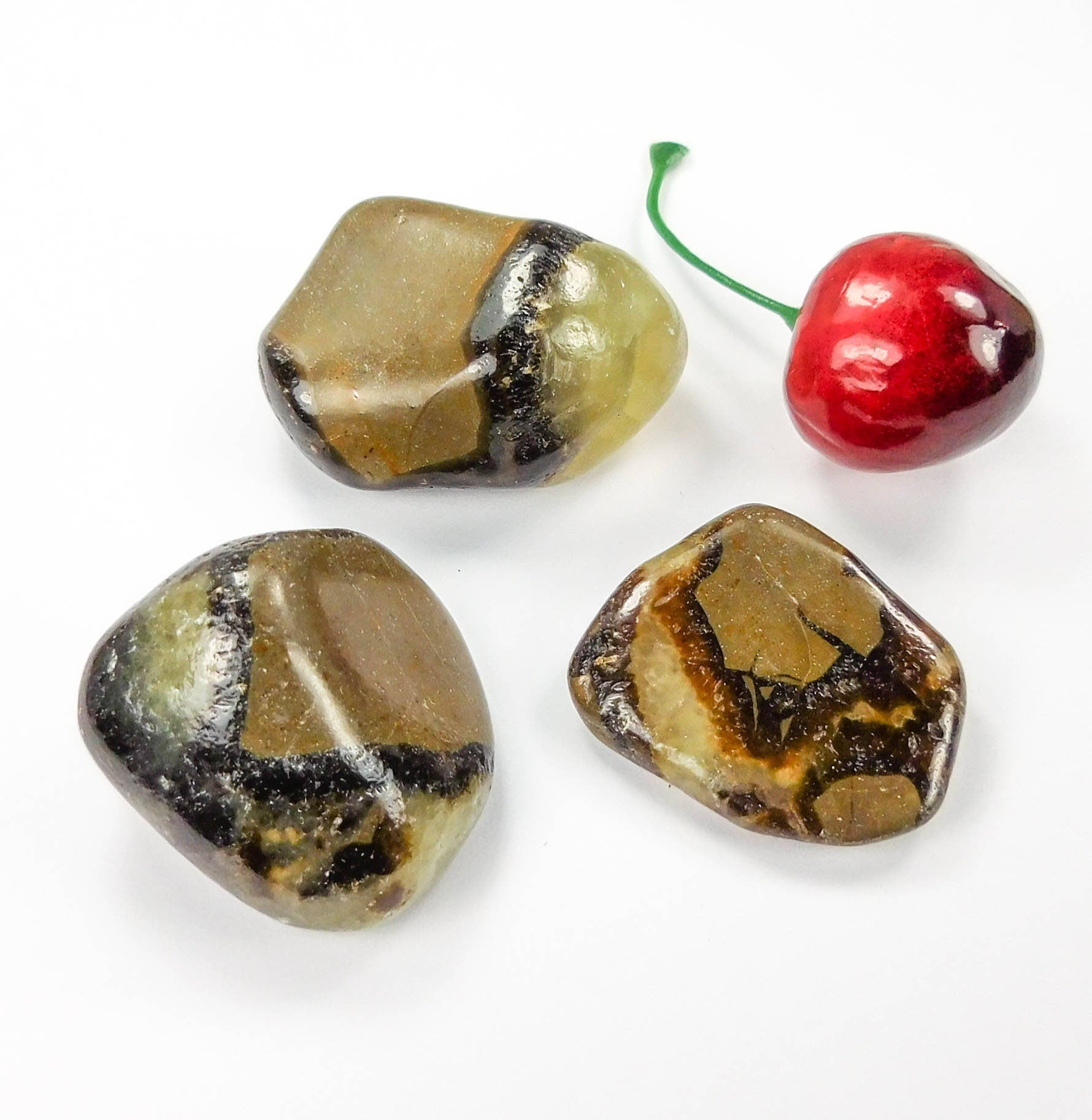 Septarian Calcite Nodule Tumbled (UV Reactive) Bulk Wholesale Lot Polished Gemstones Amazing Crystals