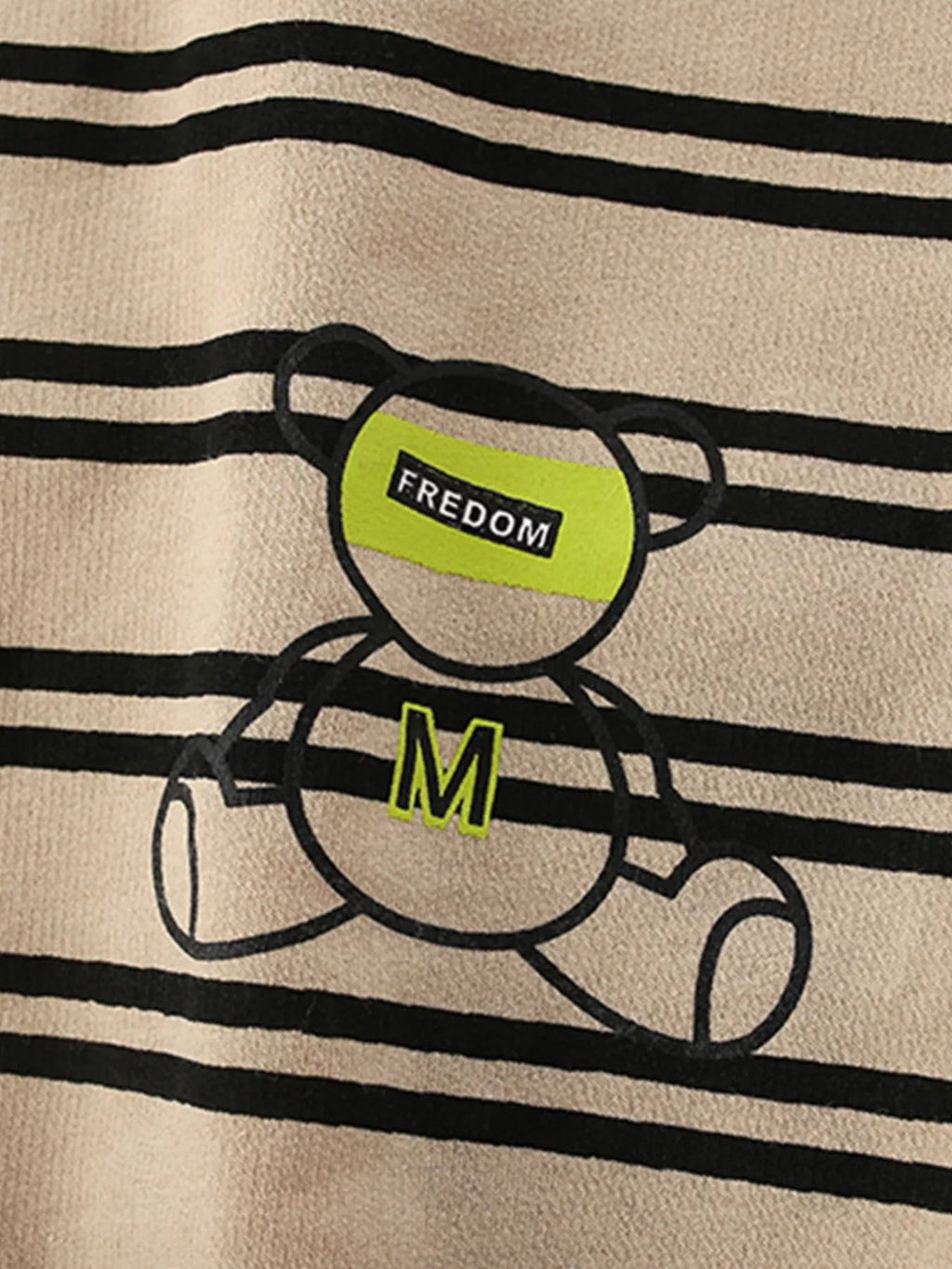 Toddler Boys Striped Bear Crew Neck Sweatshirt NicholesGifts