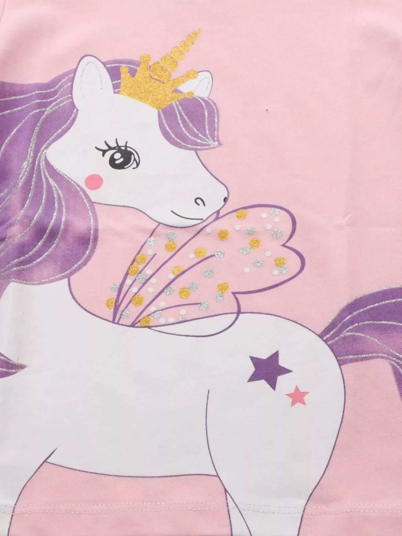 Toddler Girls Cute Unicorn Graphic Short Sleeve T-Shirt NicholesGifts