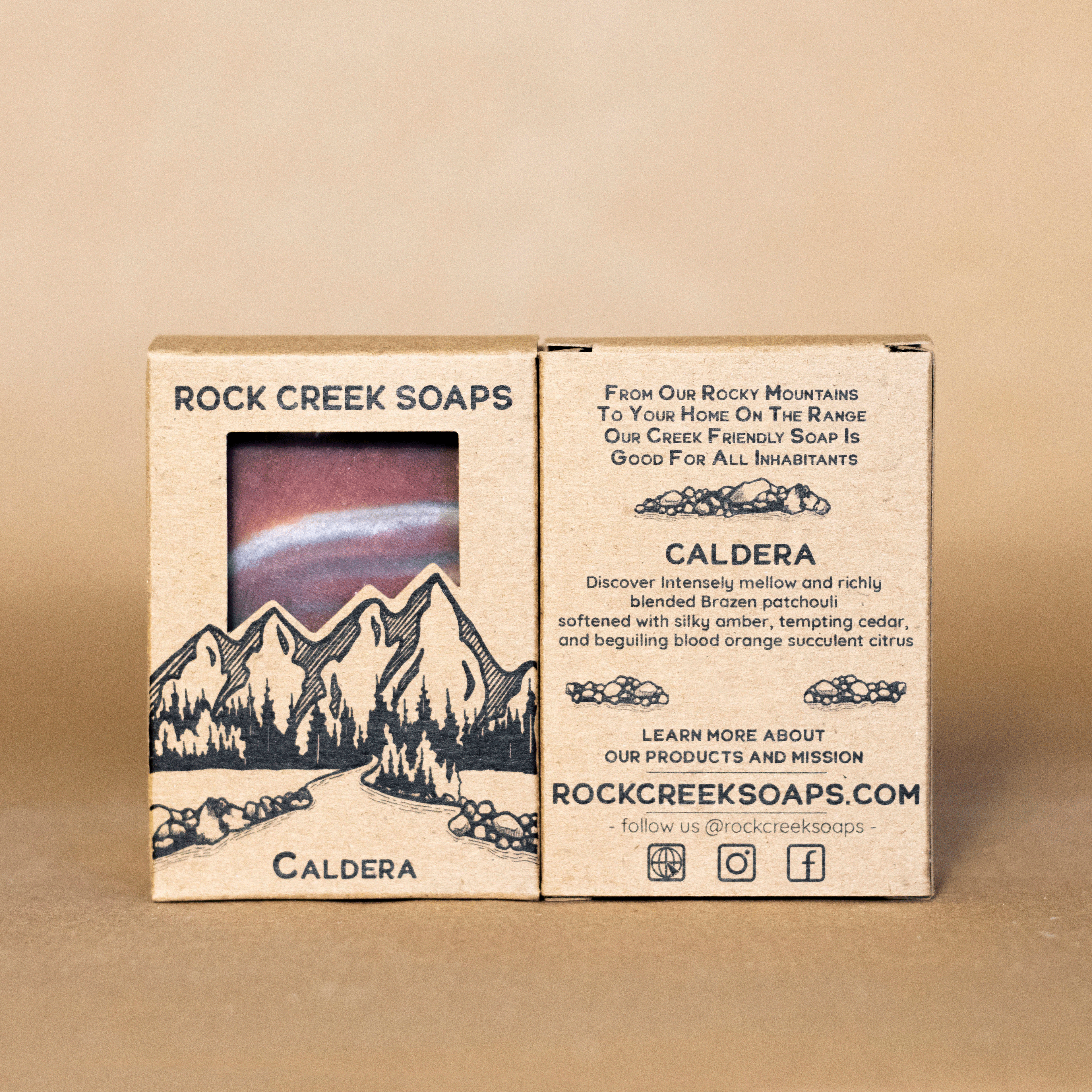 CALDERA SOAP | Cedar & Patchouli Rock Creek Soaps