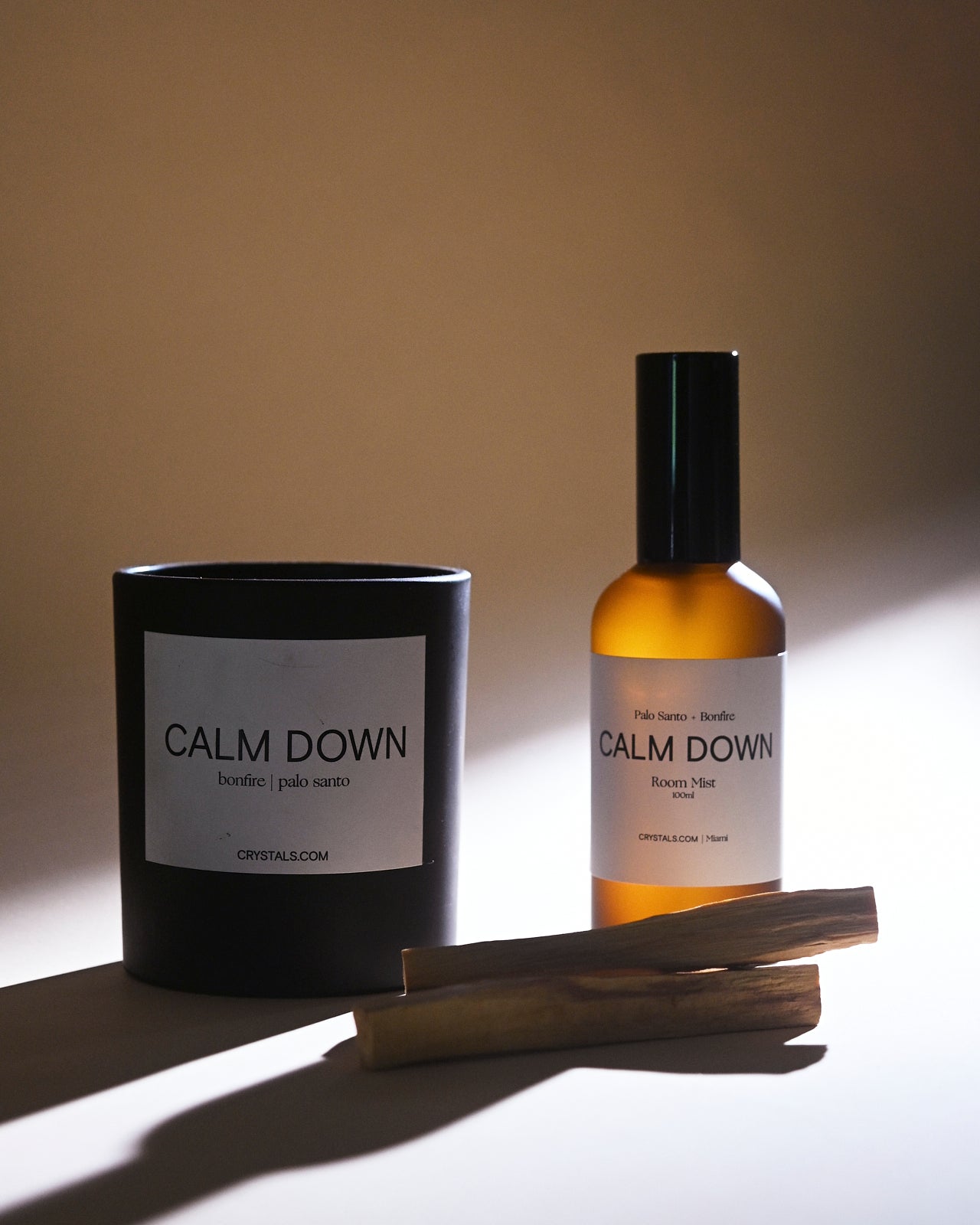 CALM DOWN Duo — Candle & Room Mist CRYSTALS.COM