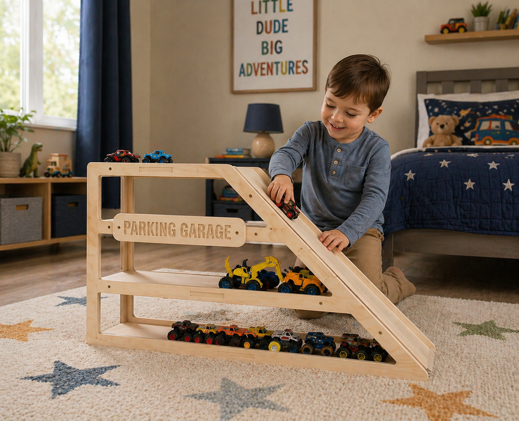 CAMDEN- Toy Car Storage + Ramp Bush Acres