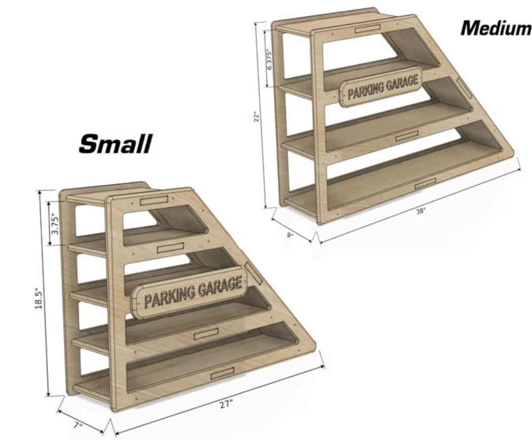 CAMDEN- Toy Car Storage + Ramp Bush Acres