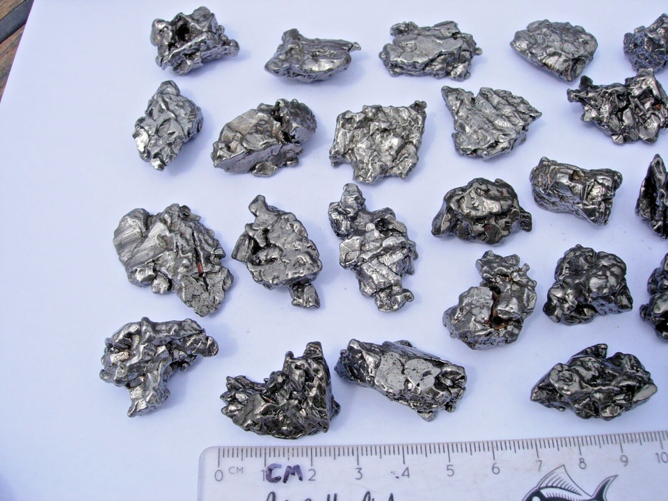 Campo del Cielo Real 513g Wholesale Lot of 29 Iron Nickel Meteorites rocksolidfossils