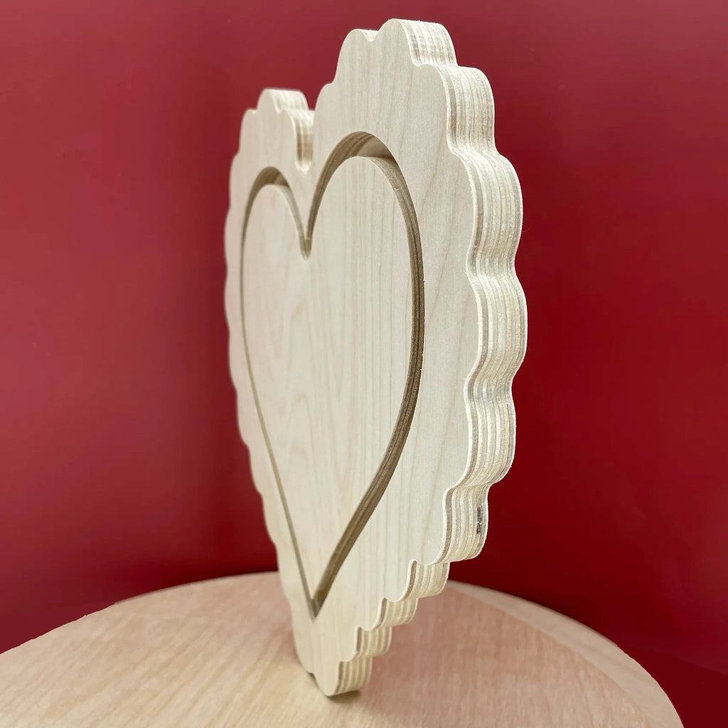 Trekell Candy Heart Floater Panel - Wooden Painting Canvas Trekell Art Supplies