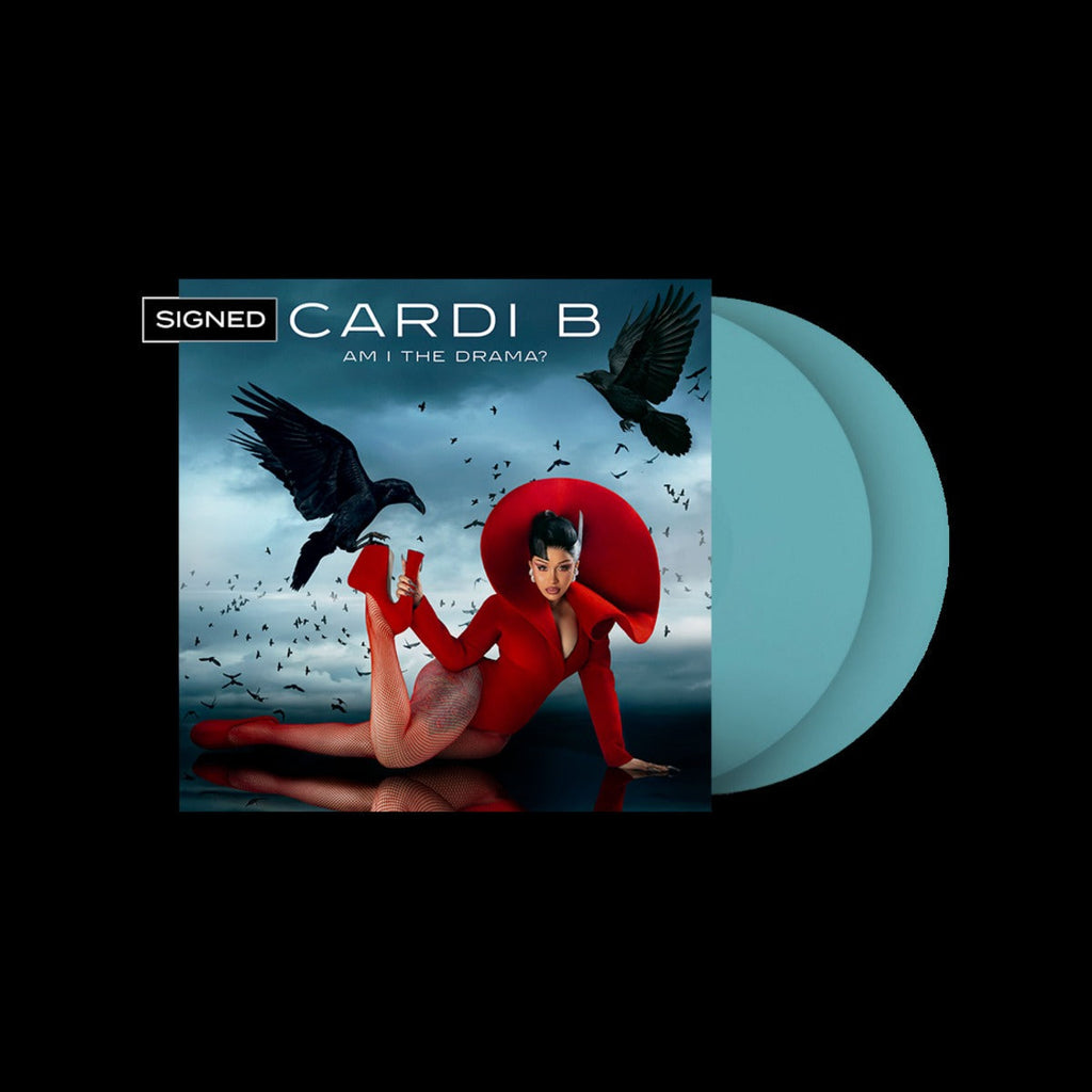 Cardi B - Am I The Drama? (Baby Blue Color Vinyl)(Includes Signed Art Card) | Mint (M) Mint (M) Love Vinyl Records