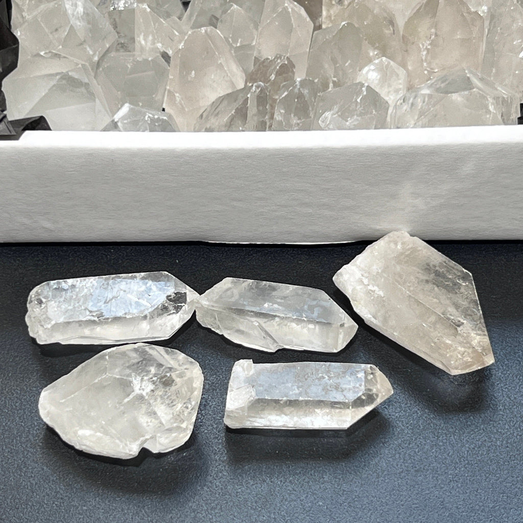Clear Quartz Crystal Points Boxed Flat Bulk Wholesale Crystal Gemstones Supply Amazing Crystals