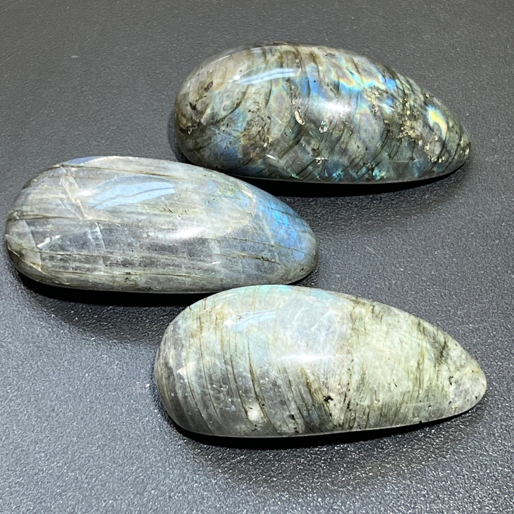 Labradorite Massage Stone Tool Polished Gemstone Carving Amazing Crystals