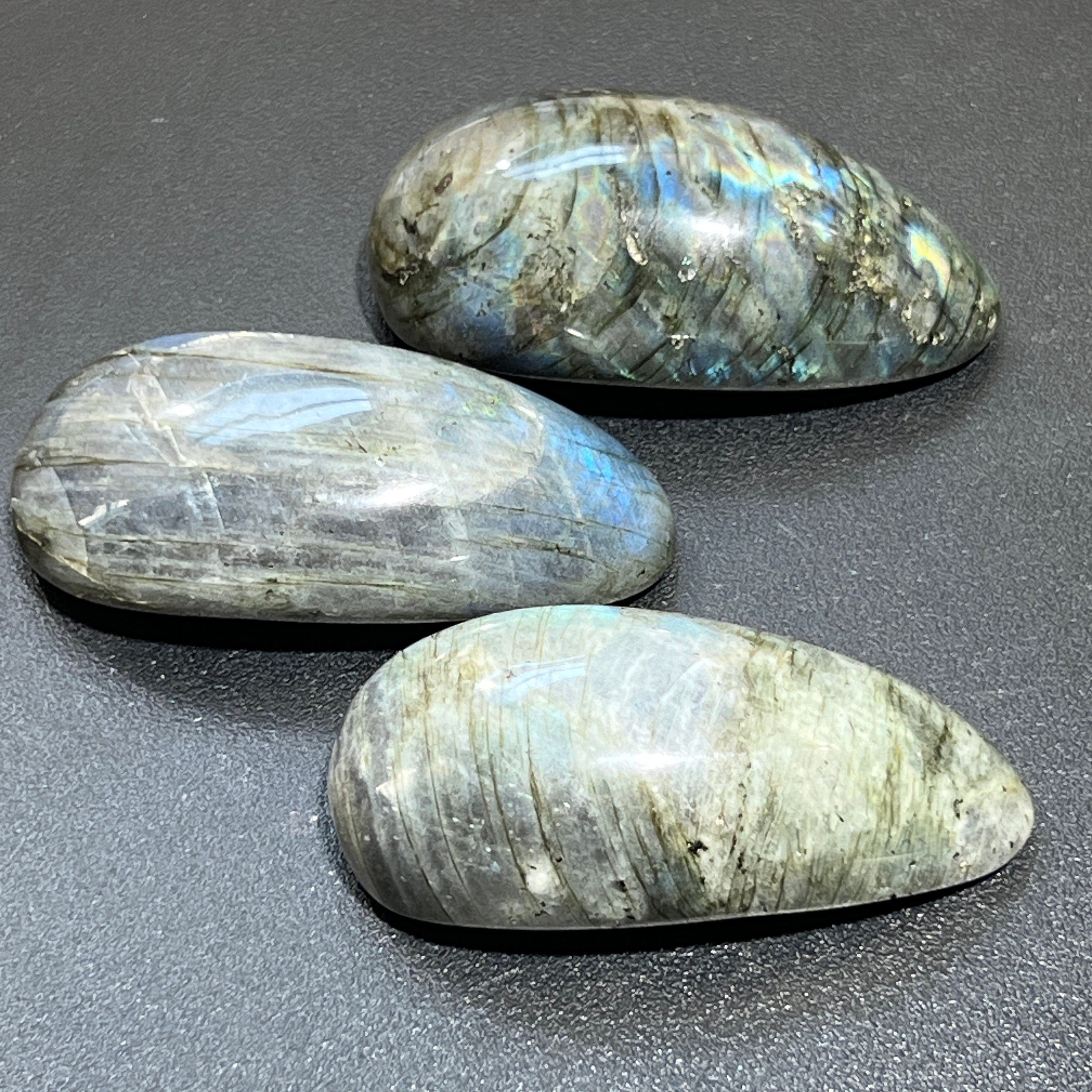 Labradorite Massage Stone Tool Polished Gemstone Carving Amazing Crystals