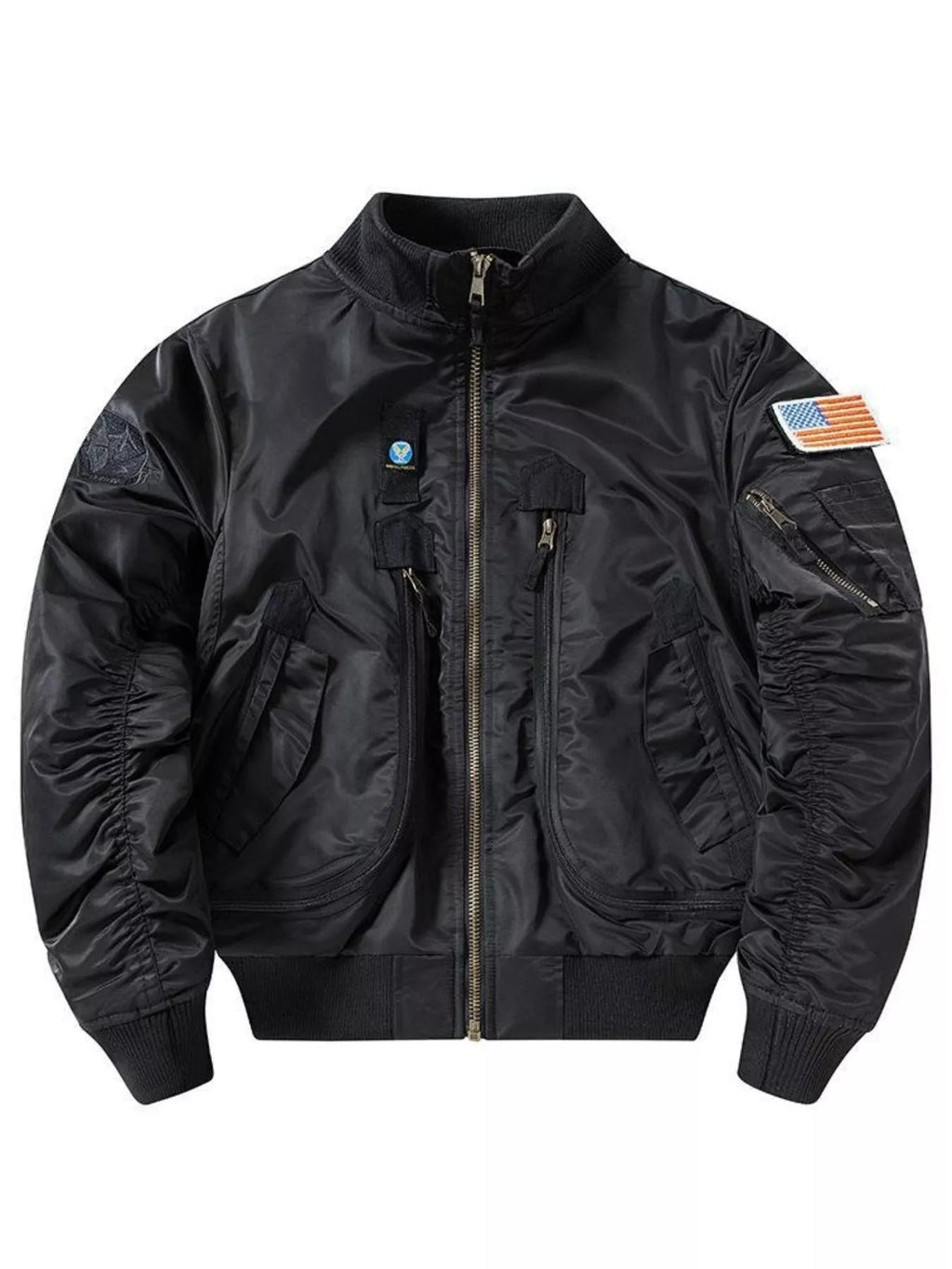 Men's Plus Size Zip Up Long Sleeve Jacket NicholesGifts