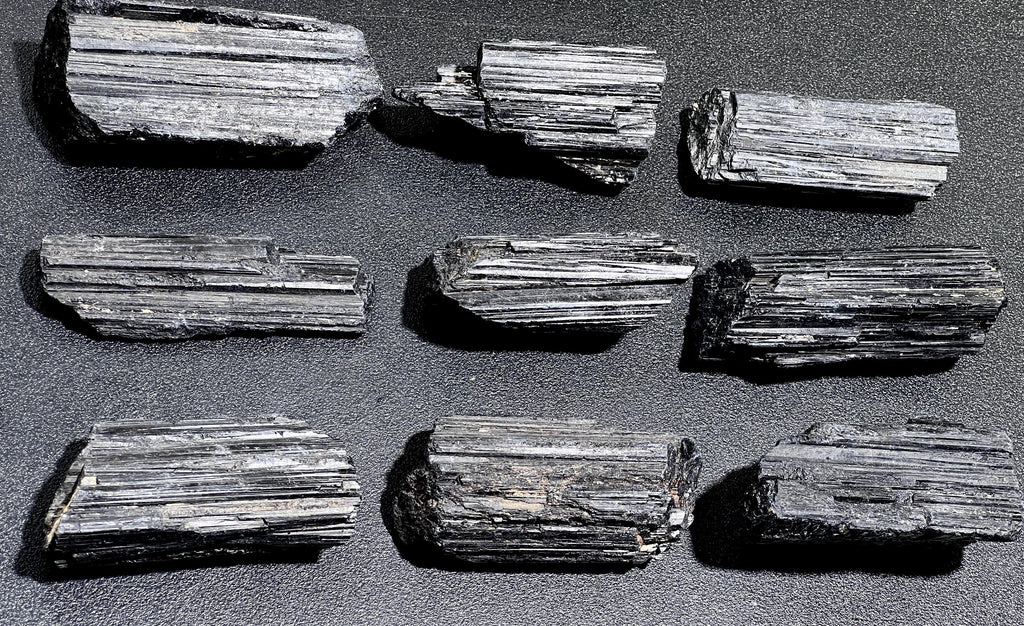 Large Black Tourmaline Crystals (1-3 Inches)(By The Piece Or Pound) Rough Raw Gemstone Home Decor Amazing Crystals