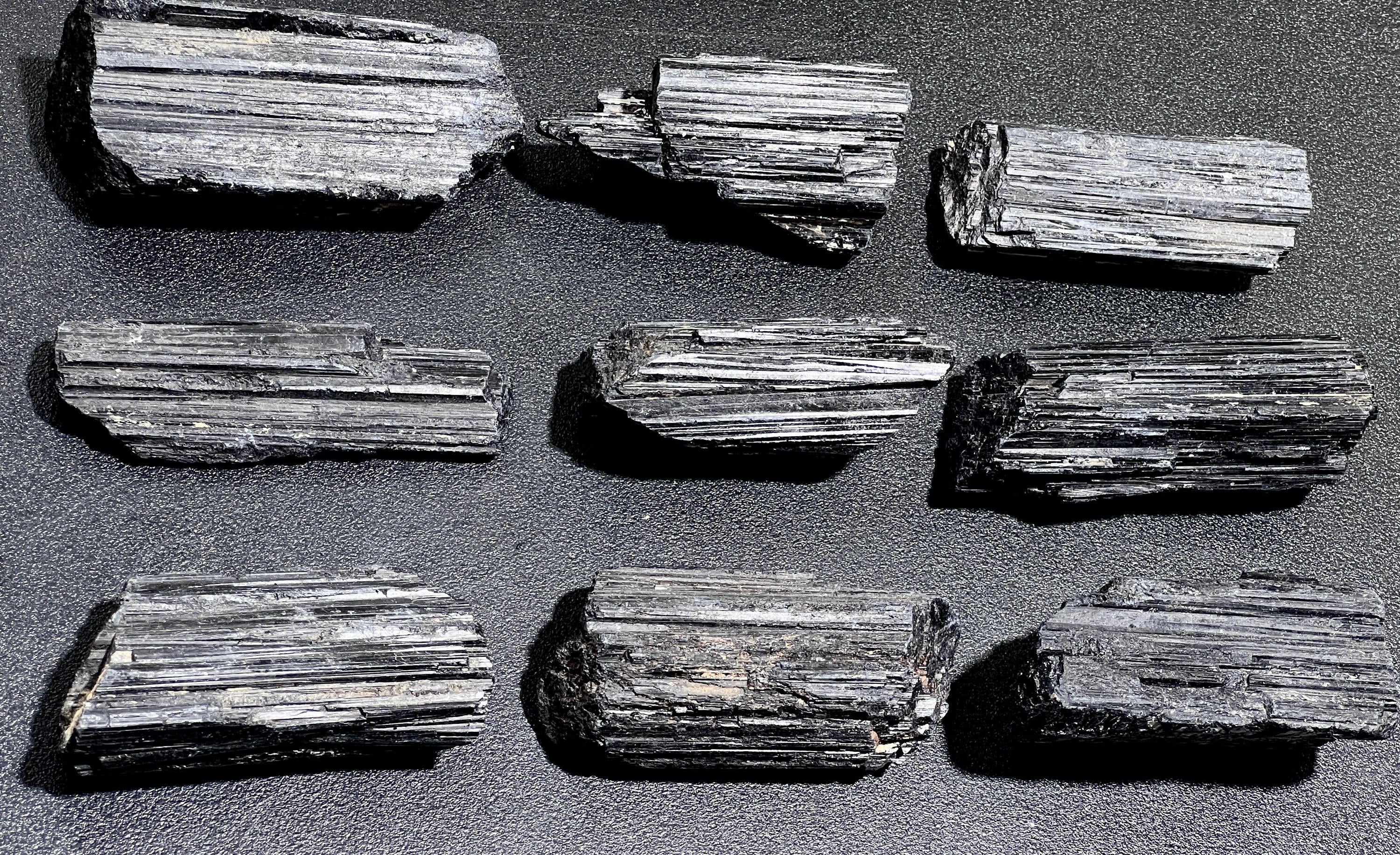 Large Black Tourmaline Crystals (1-3 Inches)(By The Piece Or Pound) Rough Raw Gemstone Home Decor Amazing Crystals