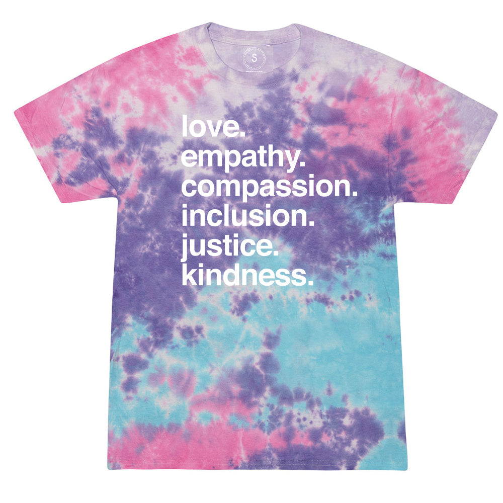'Kindness is' Tie Dye Classic Tee Kind Cotton
