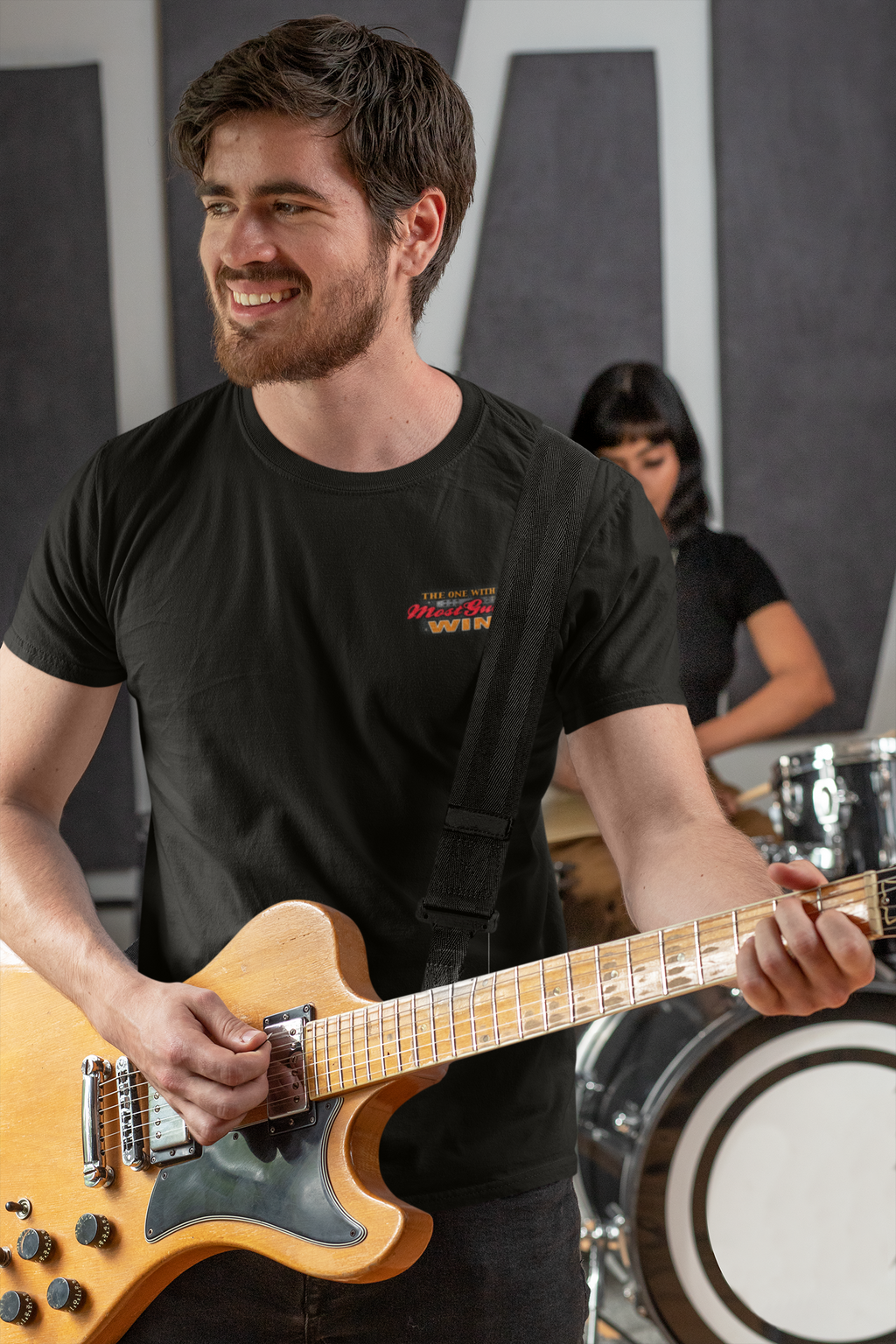 Most Guitars Wins Graphic Tee Taboo