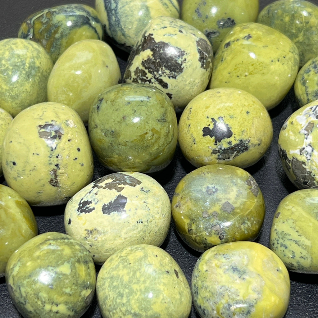 Green Serpentine Tumbled Stones (By The Piece or Pound) Bulk Wholesale Lot Polished Gemstones Supply Amazing Crystals