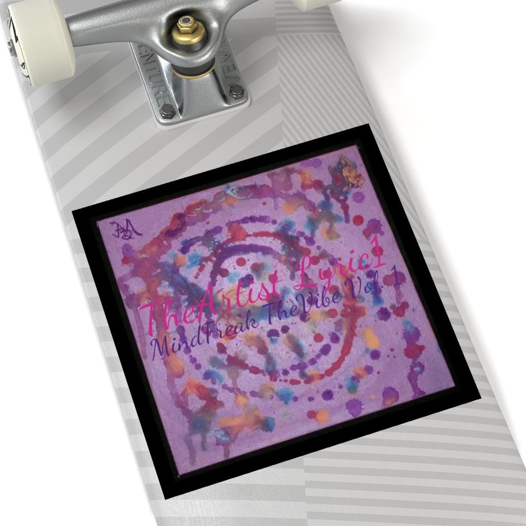 Copy of MindFreak TheVibe Vol. 1 (Album Art) Laminate Stickers, Square