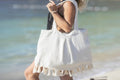 Elya London Beach Queen Bag: 100% Turkish Cotton, Large Beach Tote Fashion Hut Jewelry