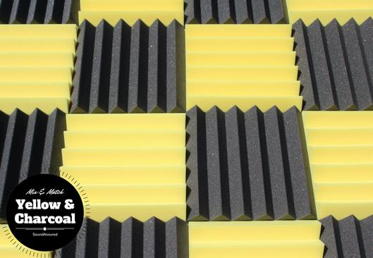 Easy Mount Acoustic Foam Kit - 12x12x2" Acoustic Foam Panels With Adhesive - Wedge Style - 4 Pack SoundAssured