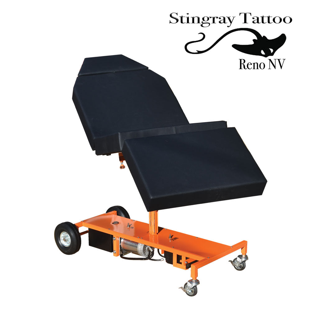 Chariot Tattoo Chair-Orange Stingray Tattoo supplies
