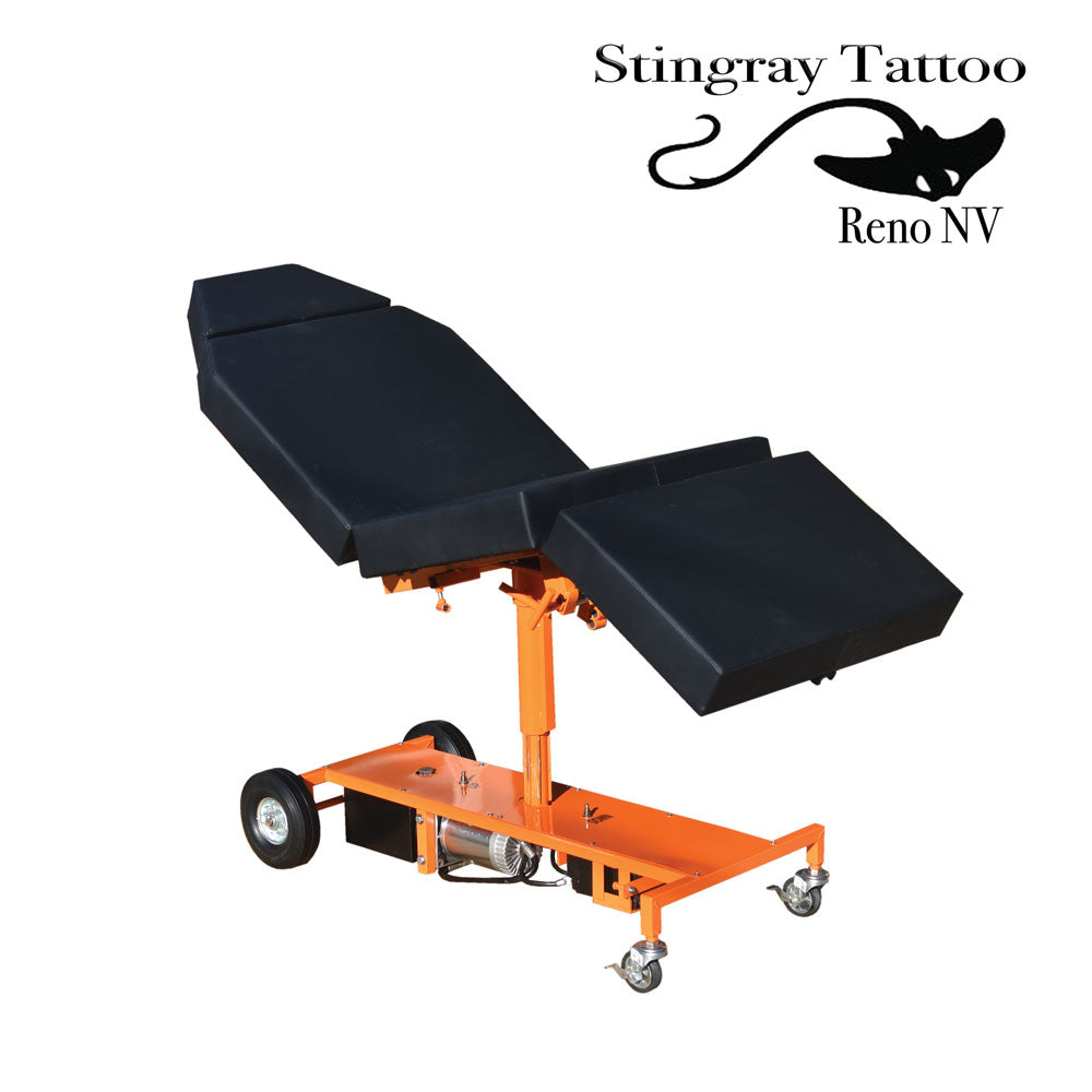 Chariot Tattoo Chair-Orange Stingray Tattoo supplies