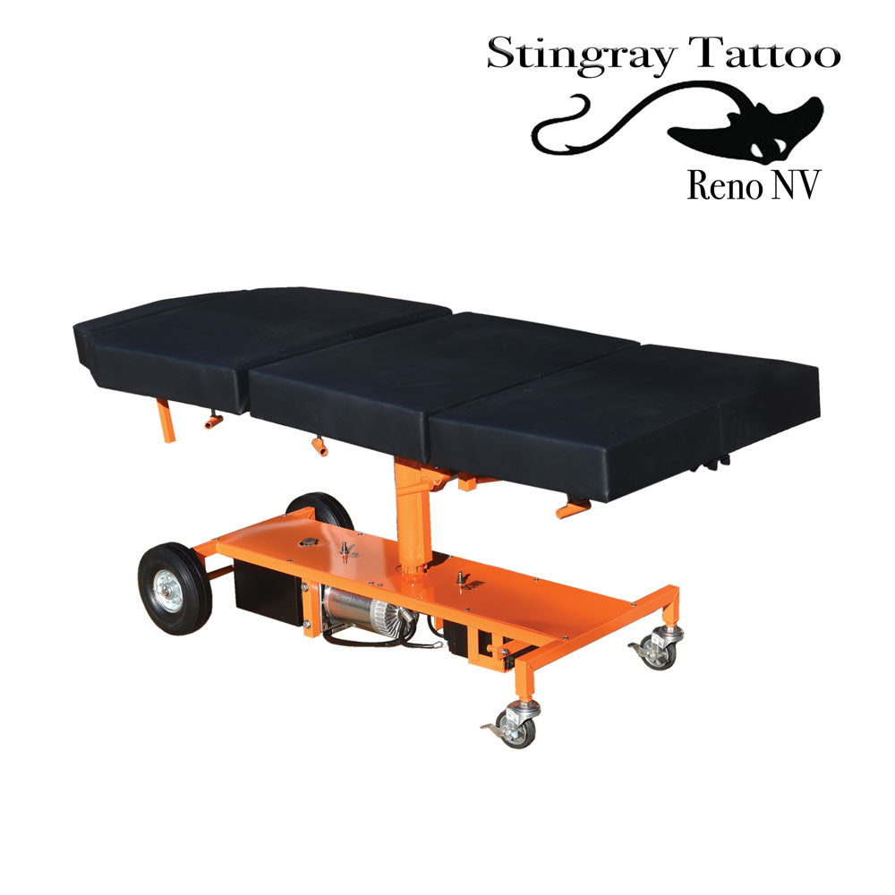 Chariot Tattoo Chair-Orange Stingray Tattoo supplies