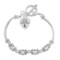 Child Abuse Awareness Partial Beaded Charm Bracelet The Awareness Company