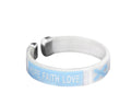 Child Size Light Blue Ribbon Bangle Bracelets The Awareness Company