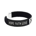 Child Sized Black Ribbon Bangle Bracelets The Awareness Company