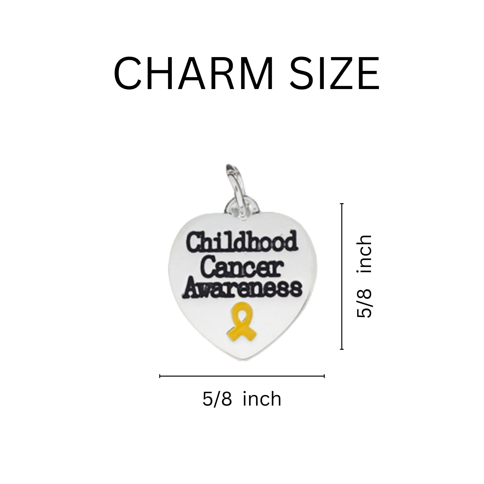 Childhood Cancer Awareness Heart Charms The Awareness Company