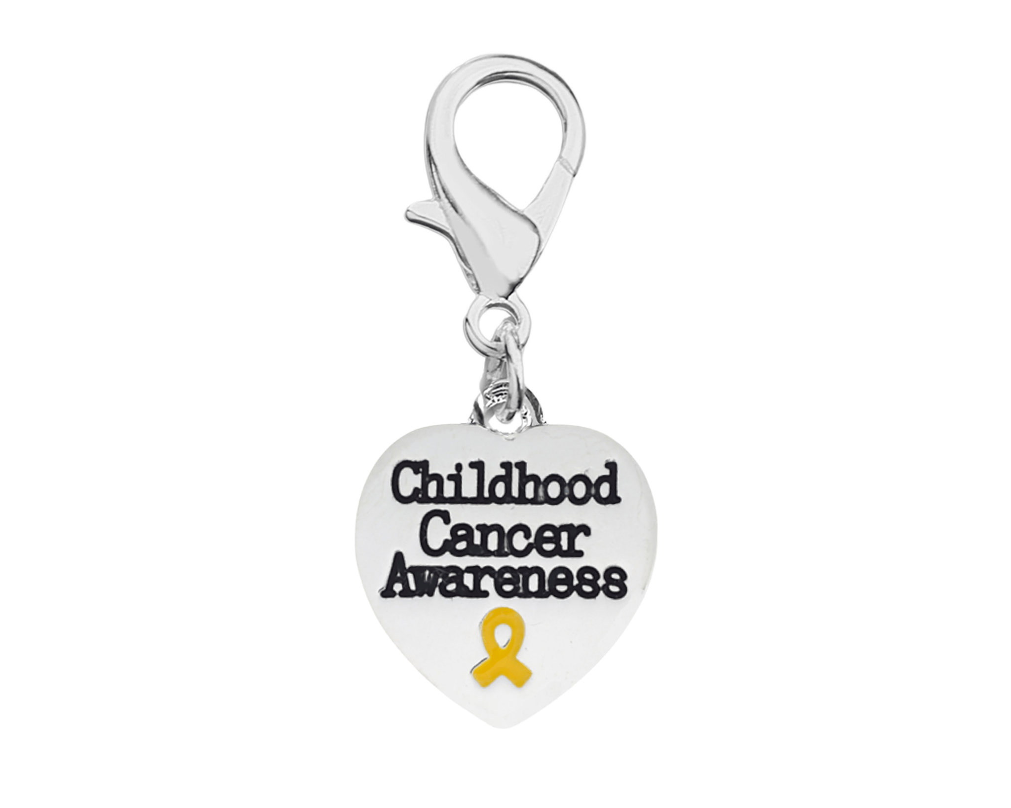 Childhood Cancer Awareness Heart Hanging Charms The Awareness Company