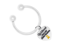 Childhood Cancer Awareness Heart Key Chains The Awareness Company
