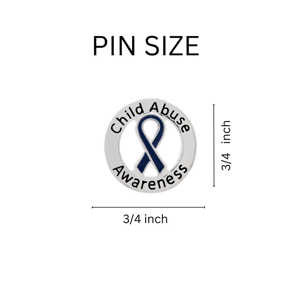 10 Pack Child Abuse Awareness Ribbon Pins The Awareness Company