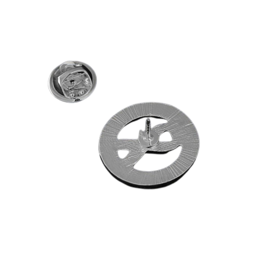 Circle Coronavirus Disease (COVID-19) Red & Yellow Ribbon Pins The Awareness Company