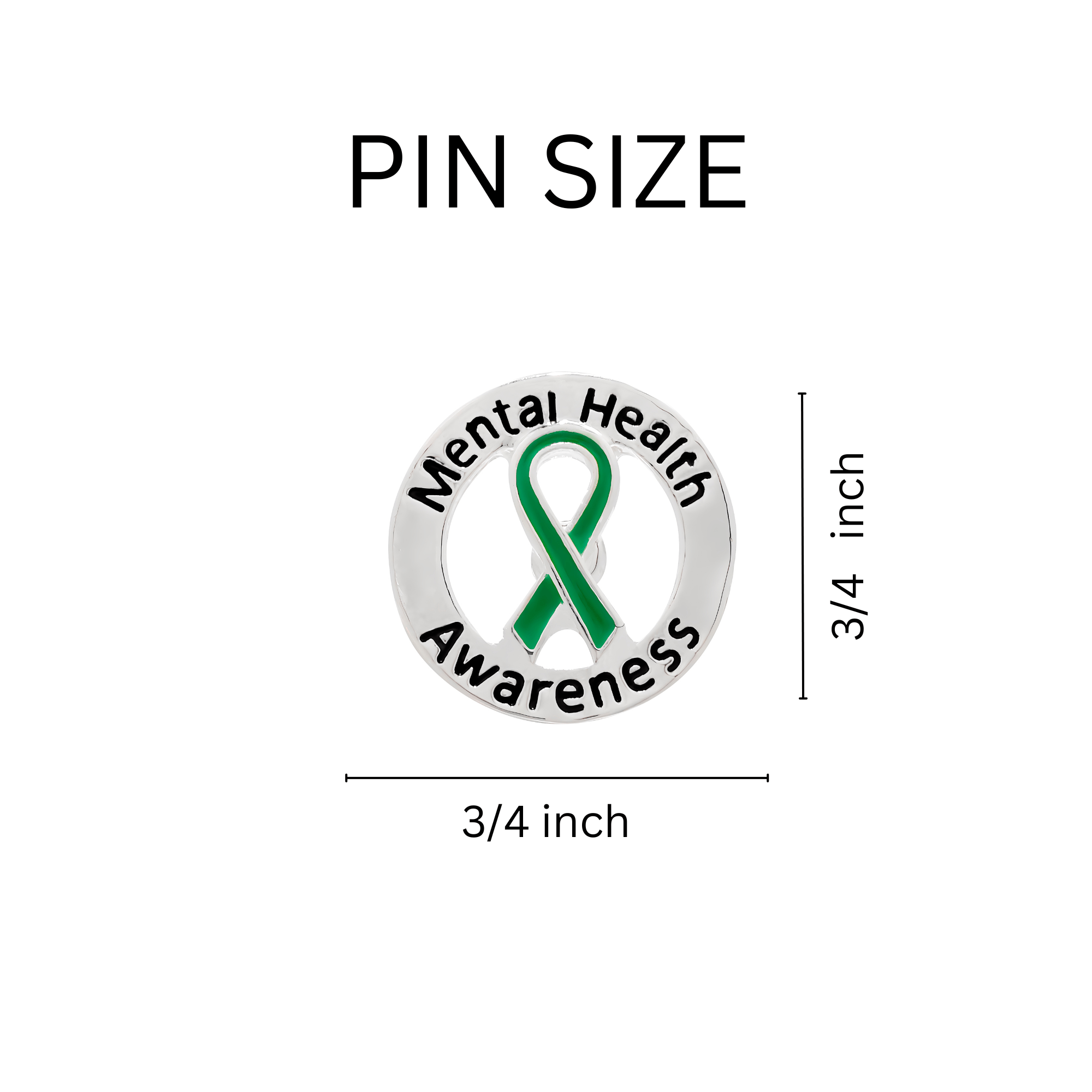Circle Mental Health Awareness Ribbon Pins The Awareness Company