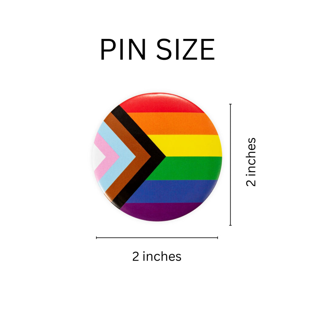 Circle Shaped Daniel Quasar Flag Pins The Awareness Company
