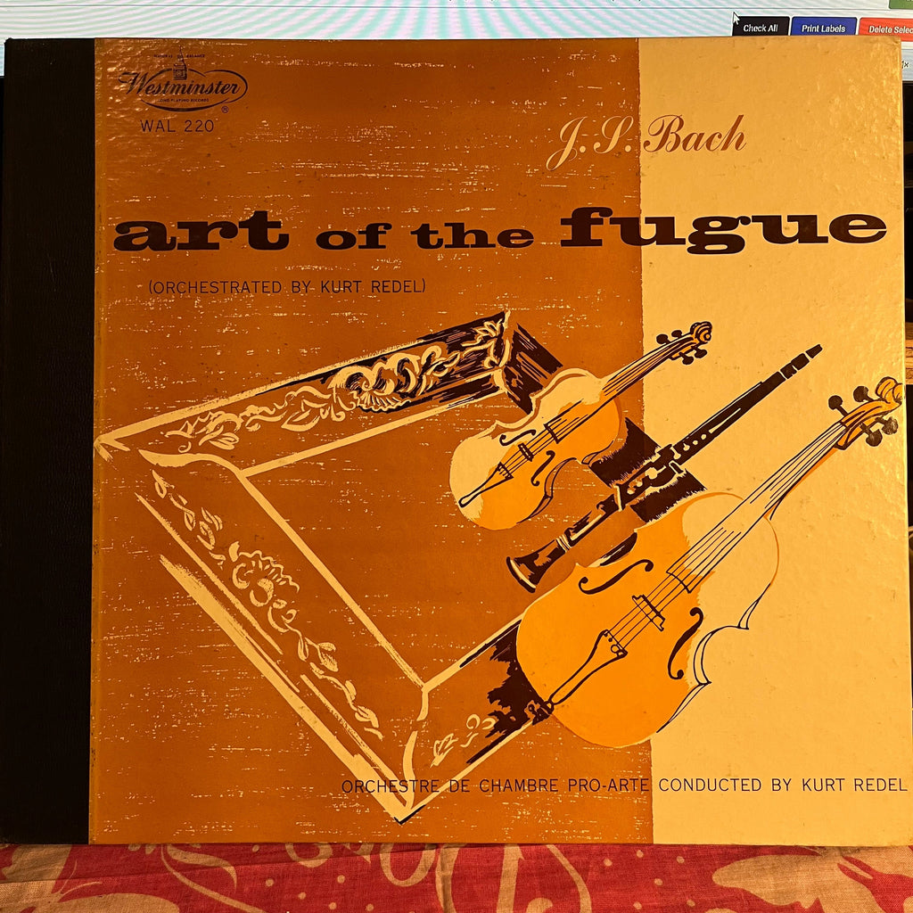 Johann Sebastian Bach - The Art Of The Fugue | Excellent (EX) Near Mint (NM) Love Vinyl Records
