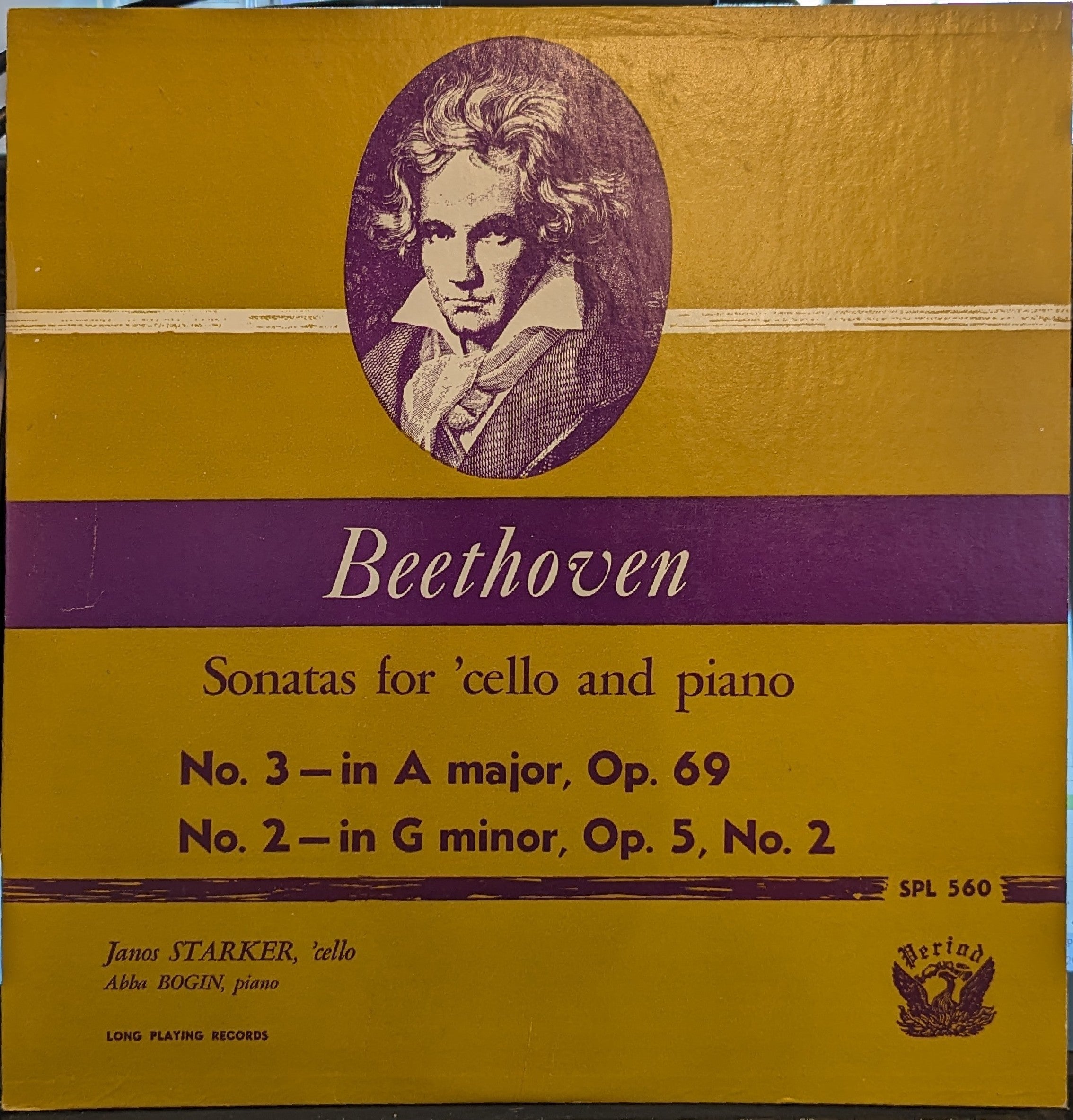 Ludwig van Beethoven - Sonatas For 'Cello and Piano | Excellent (EX) Near Mint (NM) Love Vinyl Records