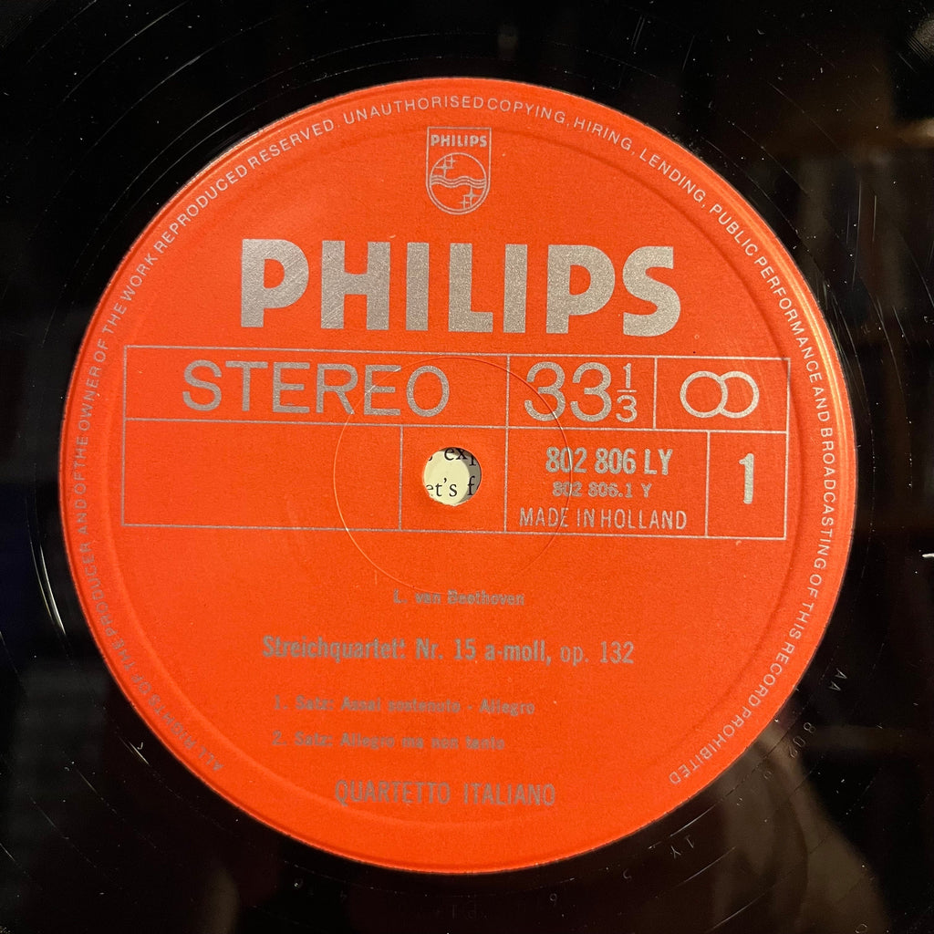 Ludwig van Beethoven - String Quartet In A Minor, Op. 132 *NETHERLANDS* | Excellent (EX) Near Mint (NM) Love Vinyl Records