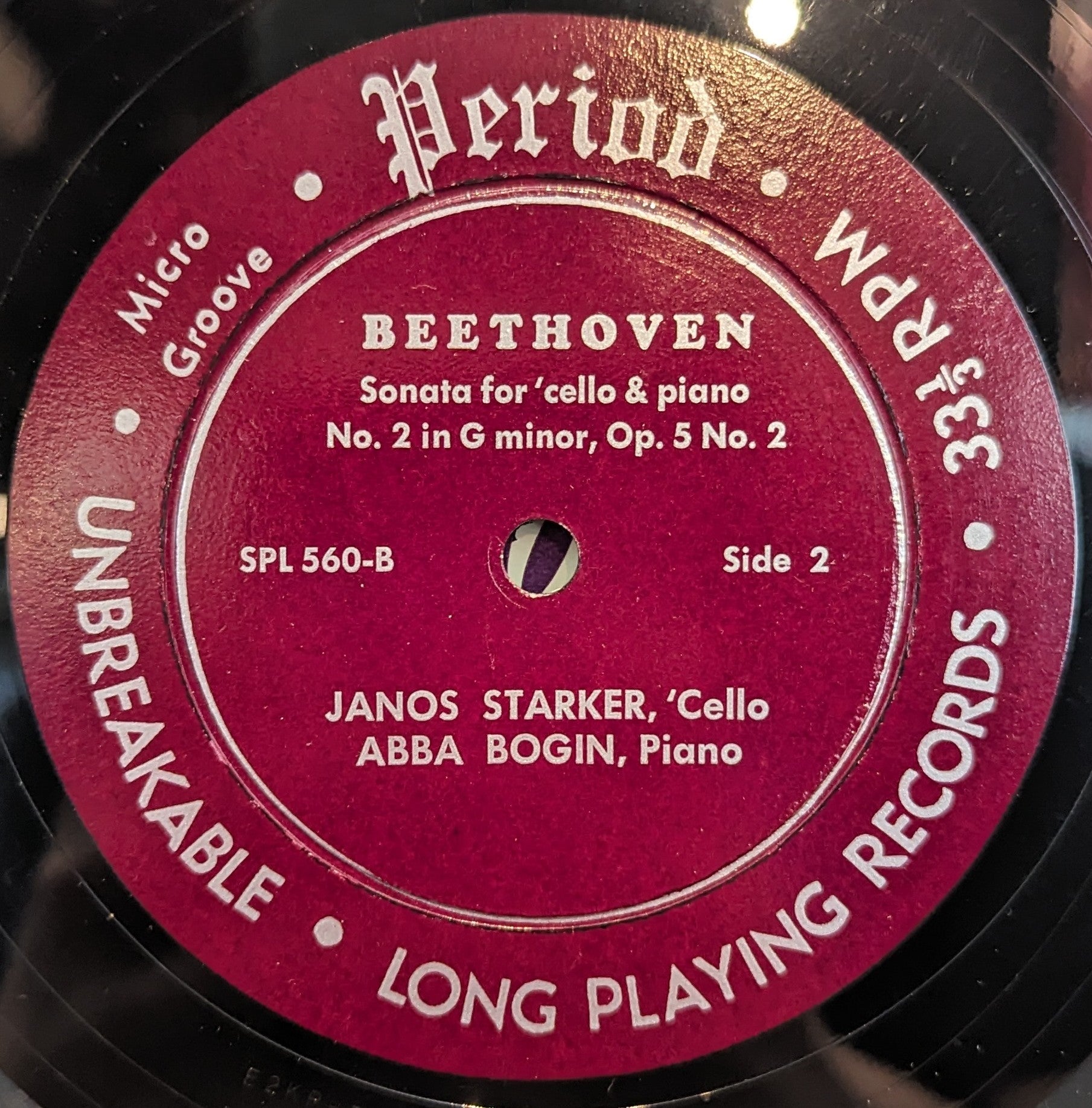 Ludwig van Beethoven - Sonatas For 'Cello and Piano | Excellent (EX) Near Mint (NM) Love Vinyl Records